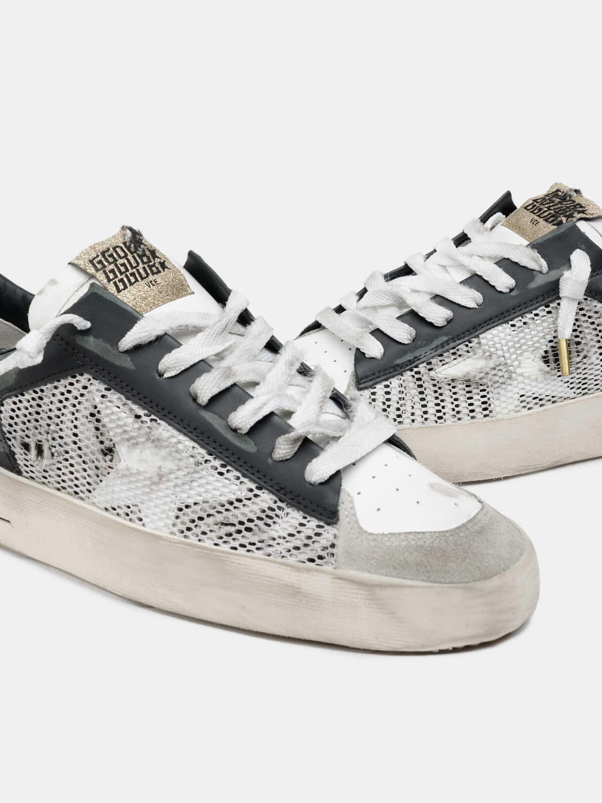 Stardan sneakers with zebra-print pony skin detail | Golden Goose