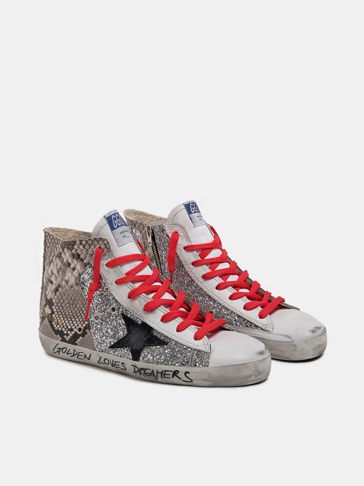 Golden goose store python sneakers