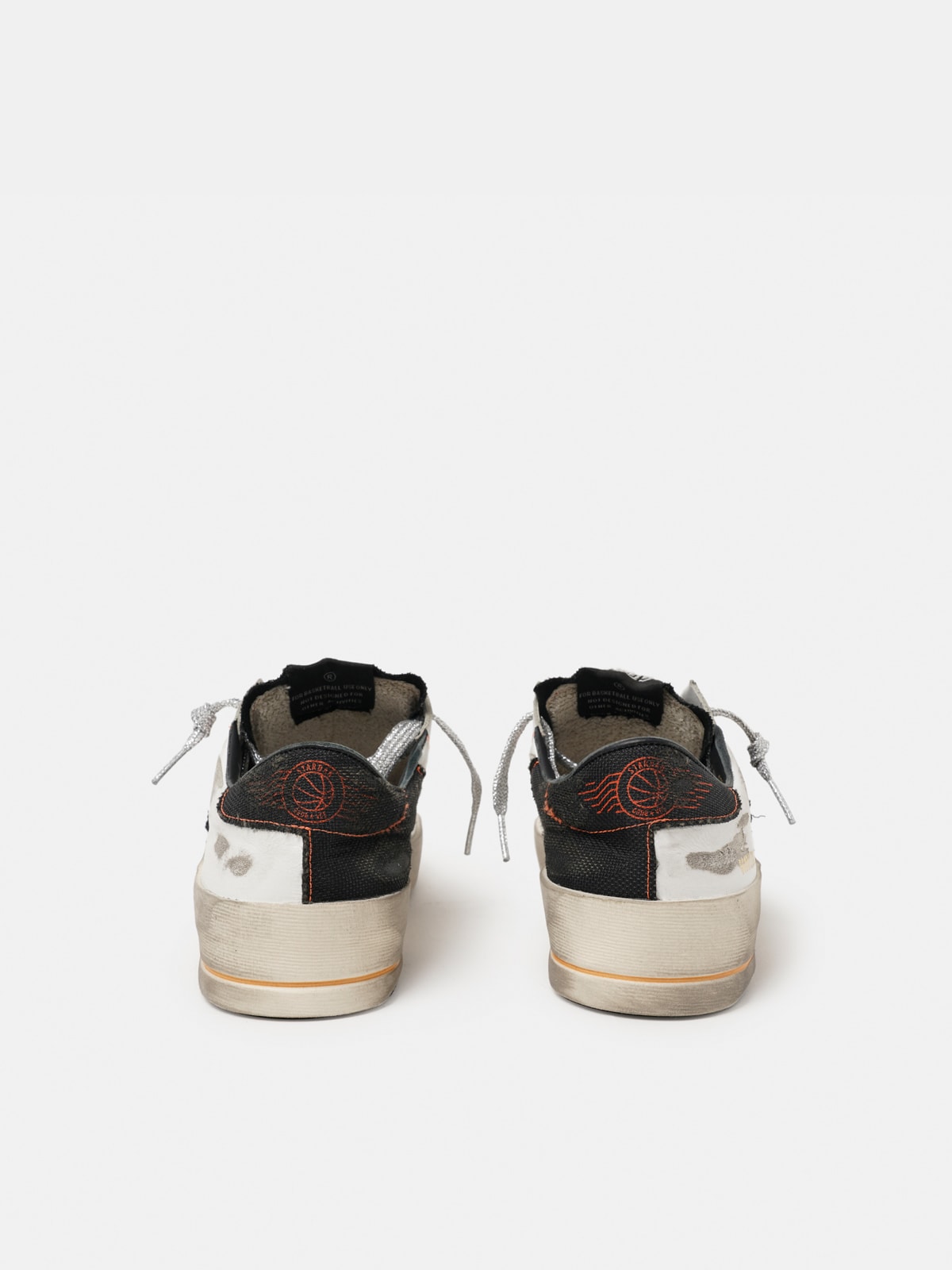 White Limited Edition LAB Stardan sneakers with silver laces | Golden Goose