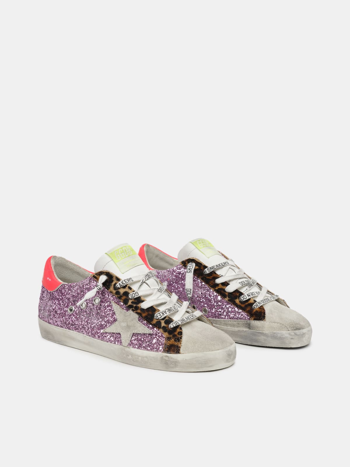 Golden goose glitter outlet leopard