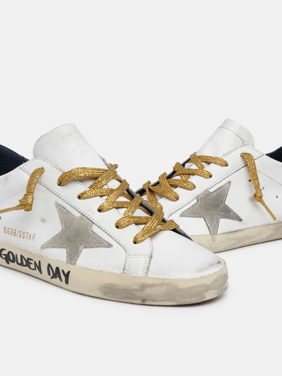 Super-Star sneakers with handwritten Have a Golden Day lettering | Golden  Goose