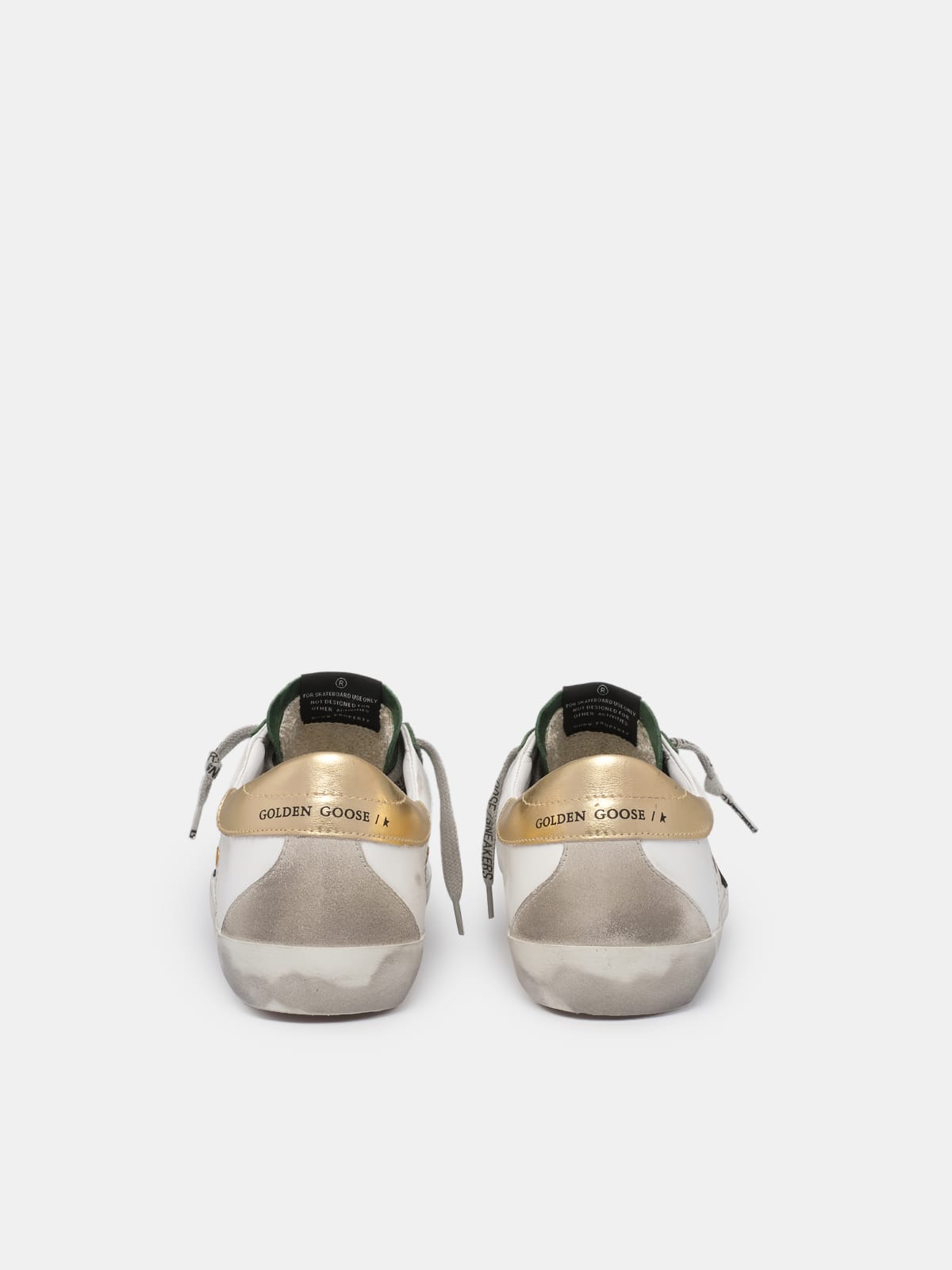 Golden goose white on sale green