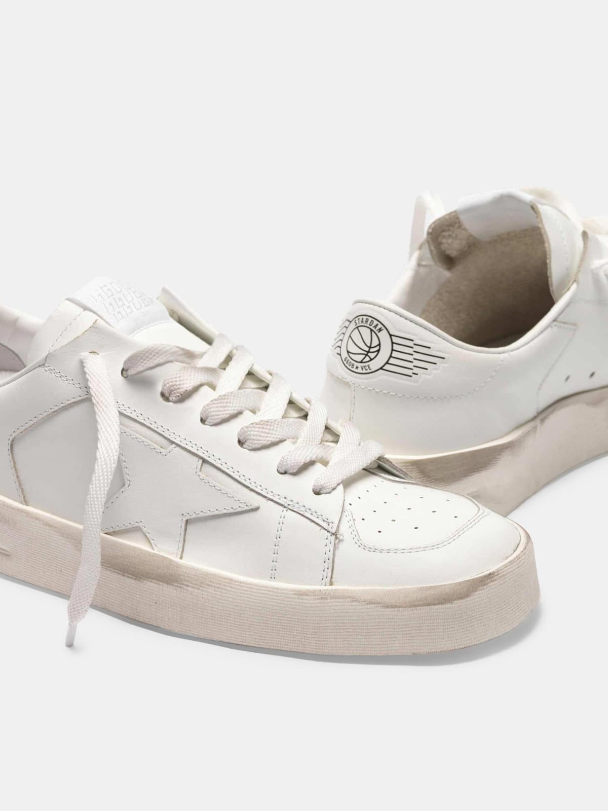 Stardan sneakers in total white leather | Golden Goose
