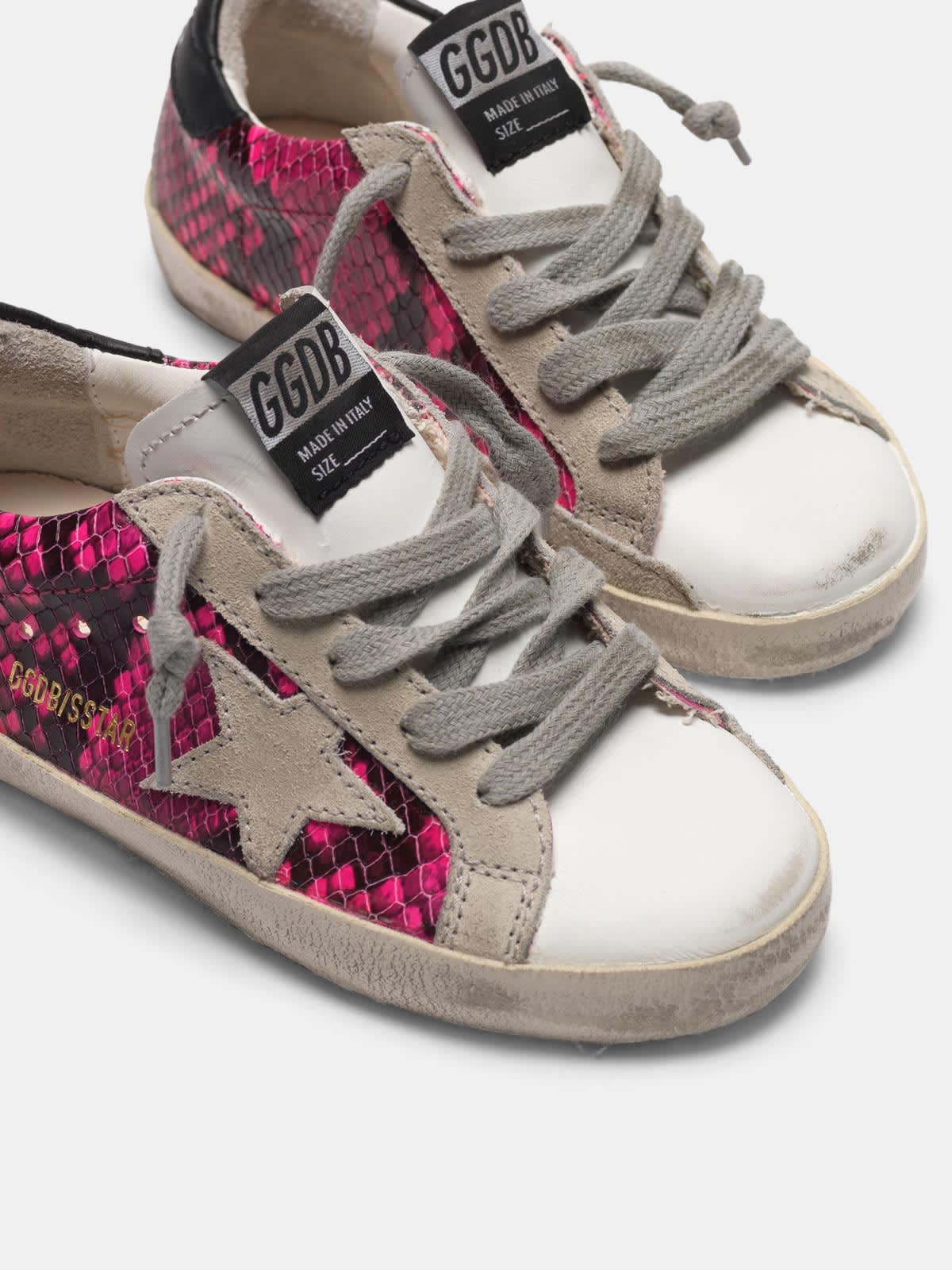 Pink snakeskin 2024 golden goose