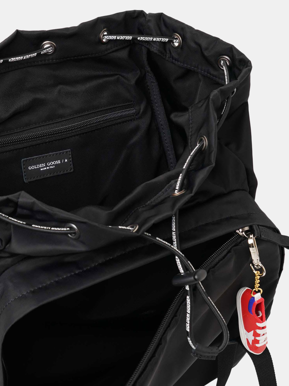 Black nylon Journey backpack