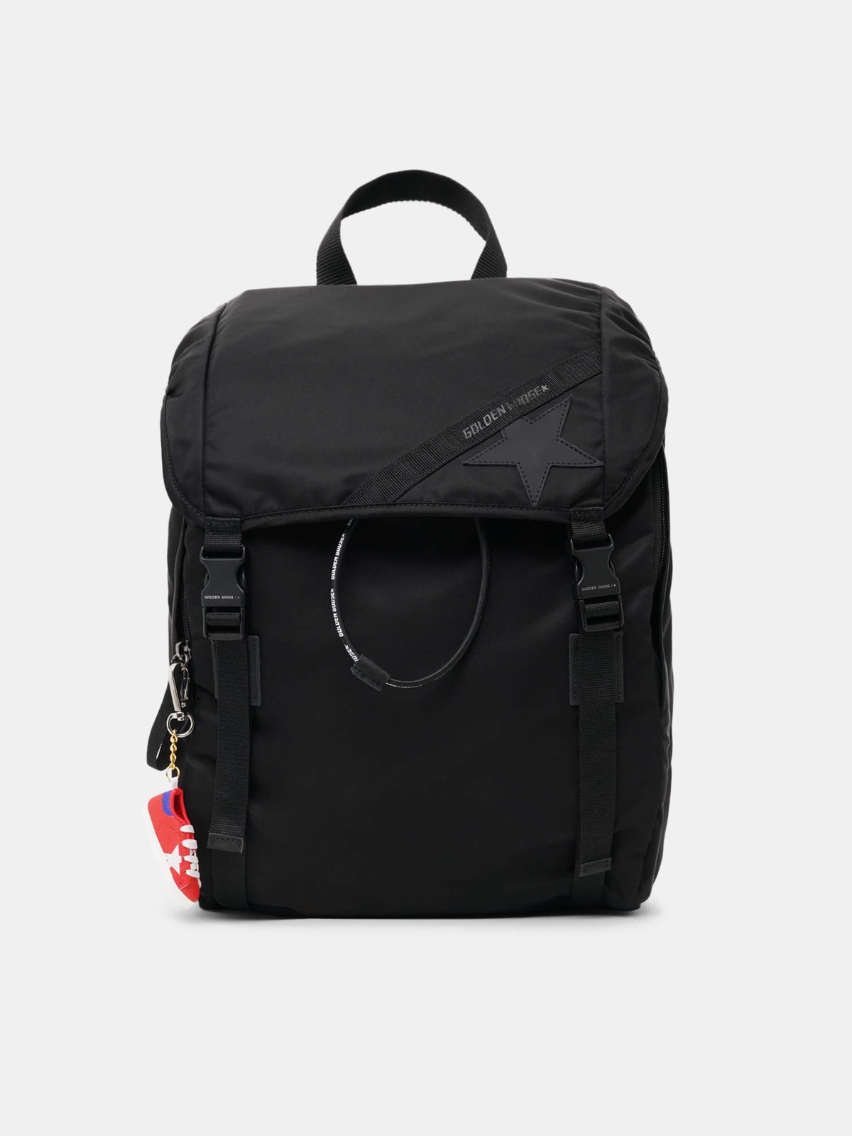 Black nylon Journey backpack | Golden Goose