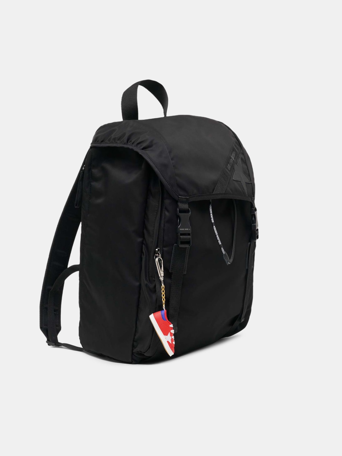 Black nylon Journey backpack