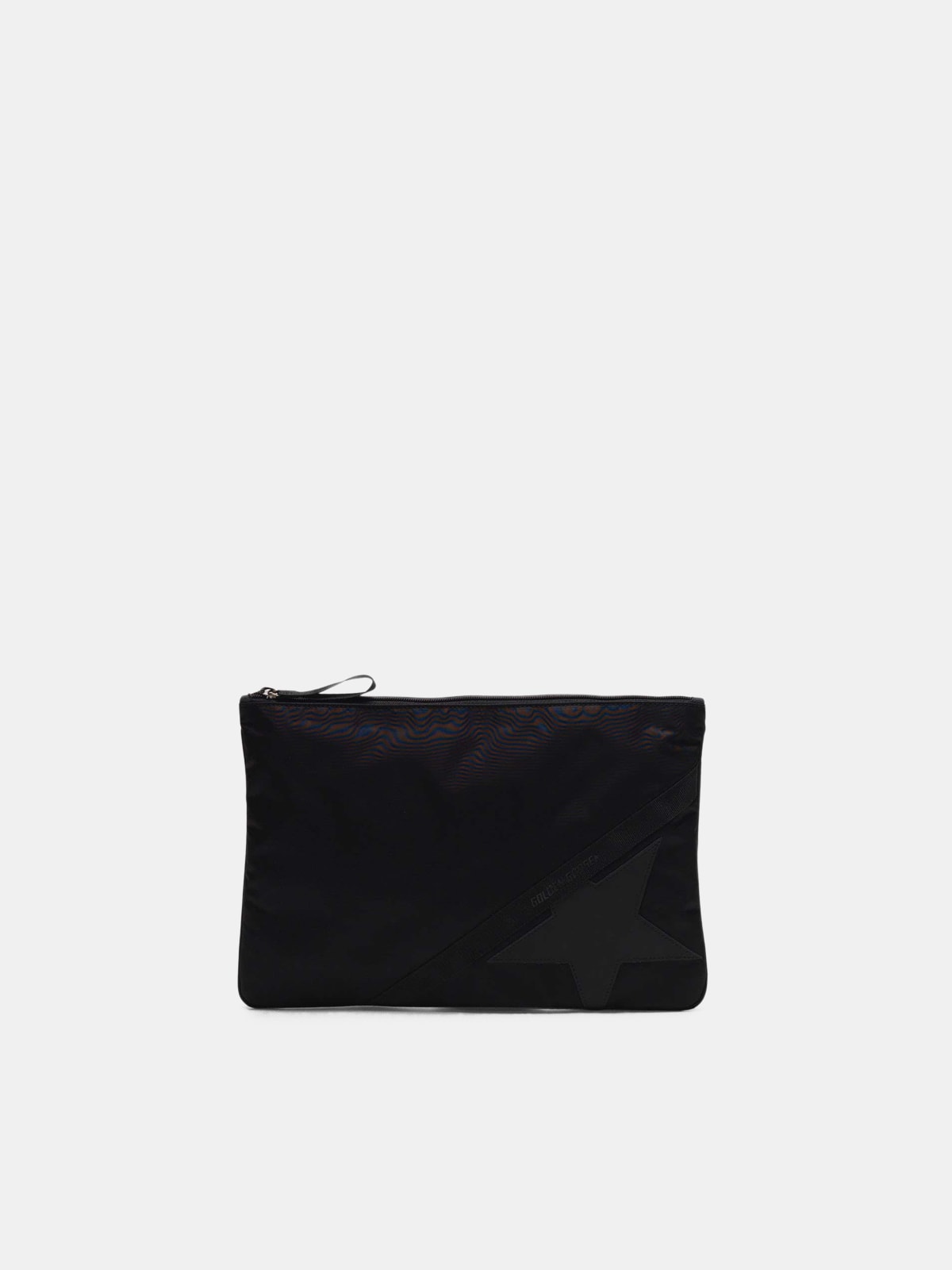 Golden Goose - Large black nylon Journey pouch in 