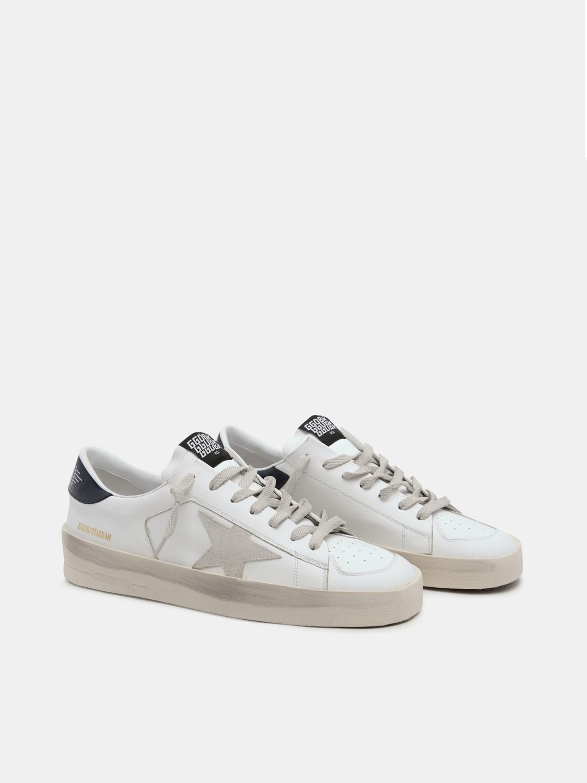 Black and white Stardan sneakers | Golden Goose