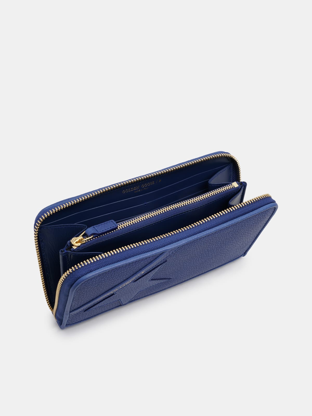 Golden Goose - Large blue Star Wallet     in 