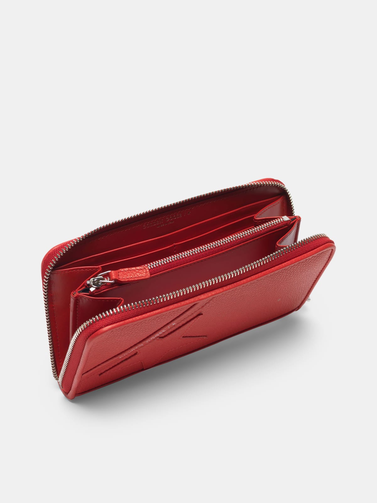 Golden Goose - Portafoglio Star Wallet large rosso     in 