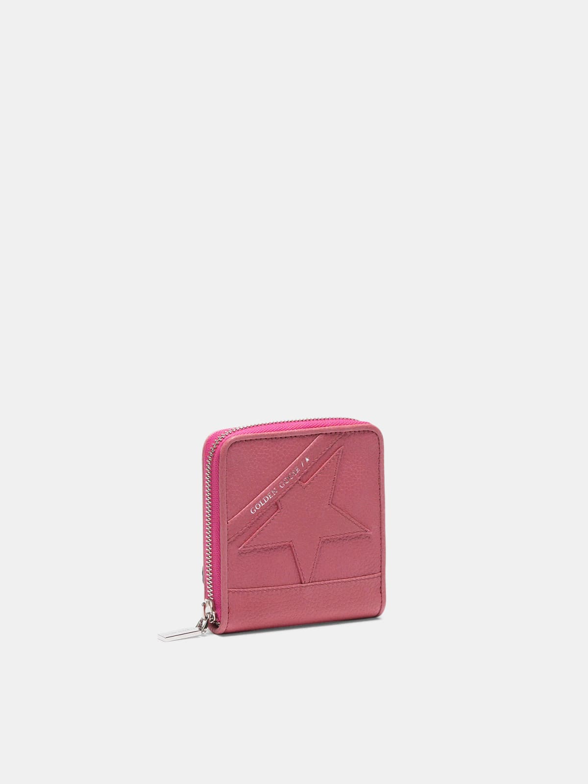 Golden Goose - Portafoglio Star Wallet medium rosa in 