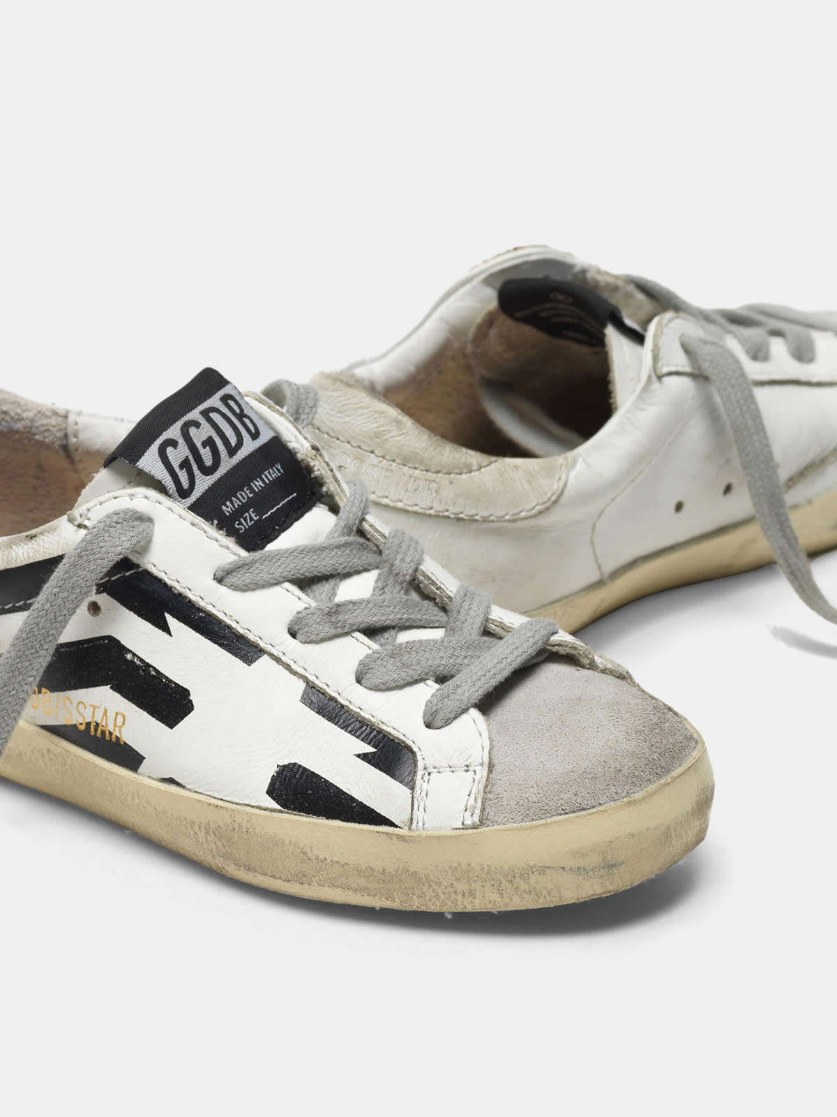 Super-Star sneakers with screen-printed GGDB flag | Golden Goose