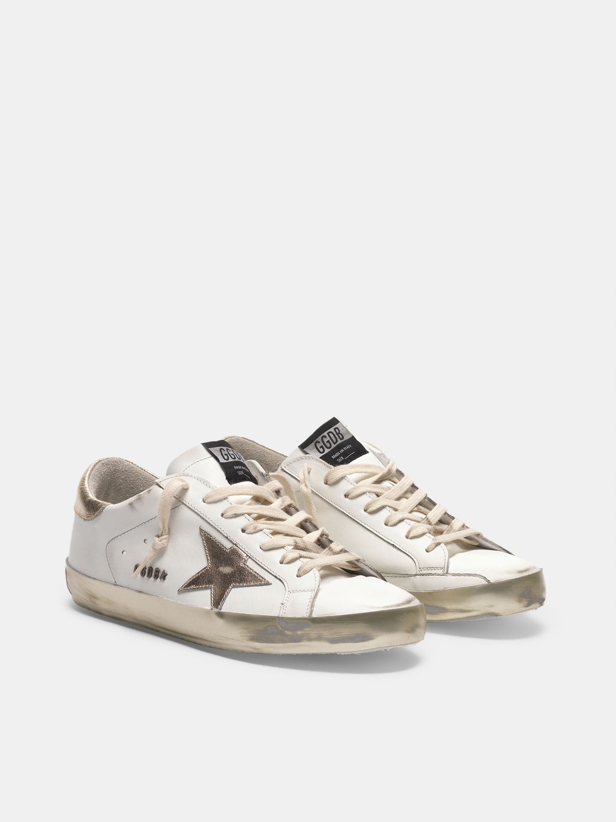 Women's Super-Star sneakers with gold foxing