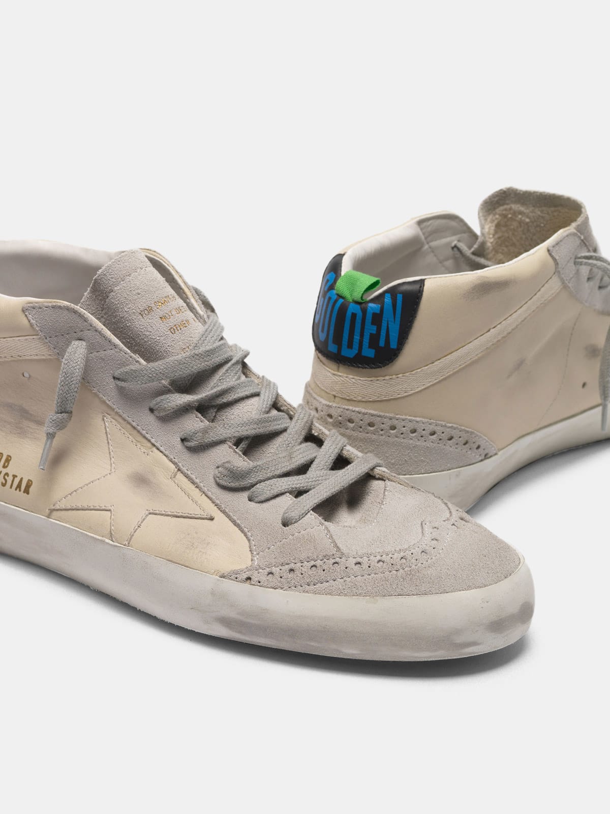 Mid Star sneakers in leather with suede details