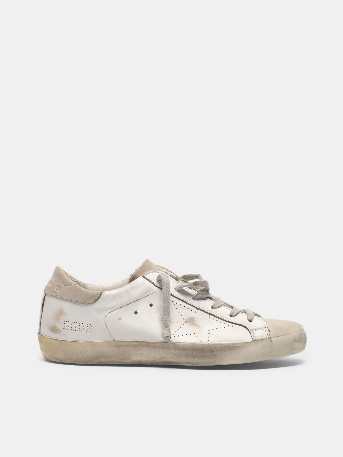 Golden goose superstar leather and store suede sneakers