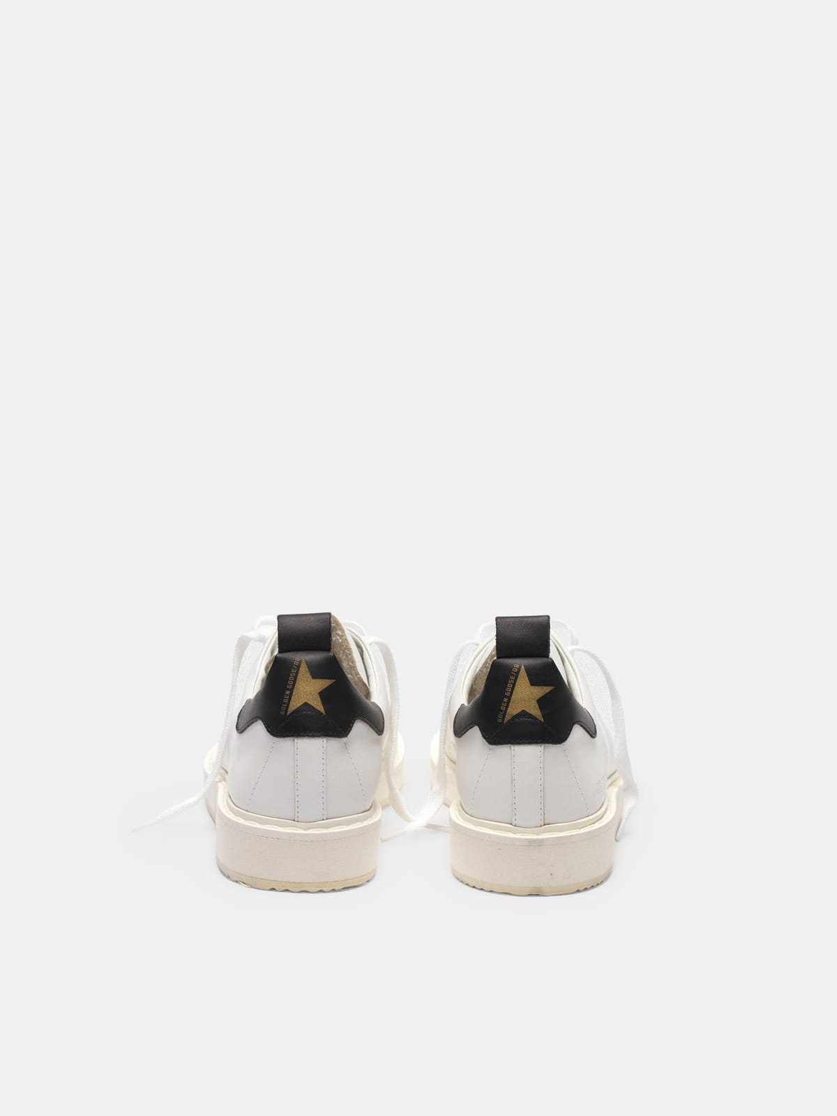 Starter sneakers in leather with black heel tab Golden Goose