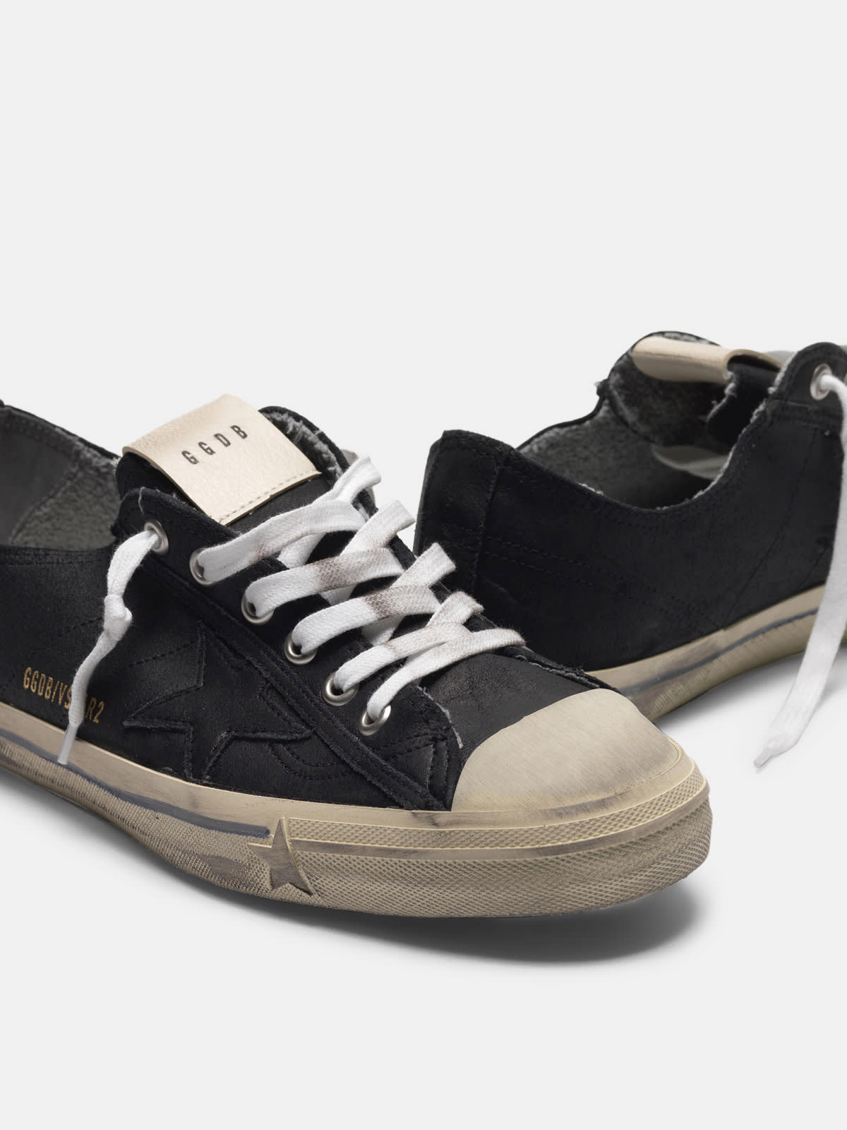 V-STAR sneakers in vintage-effect leather | Golden Goose