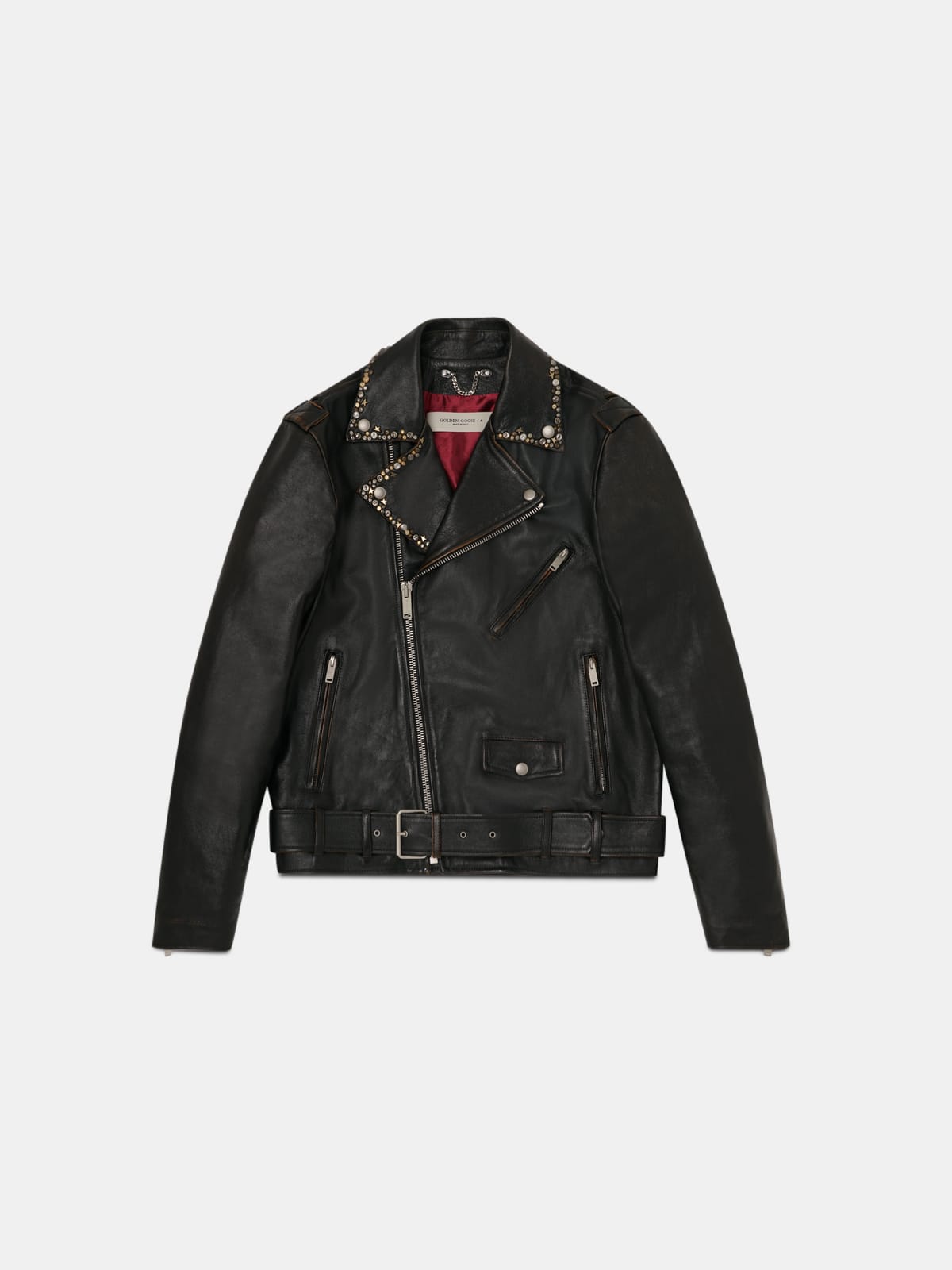 Golden goose biker clearance jacket