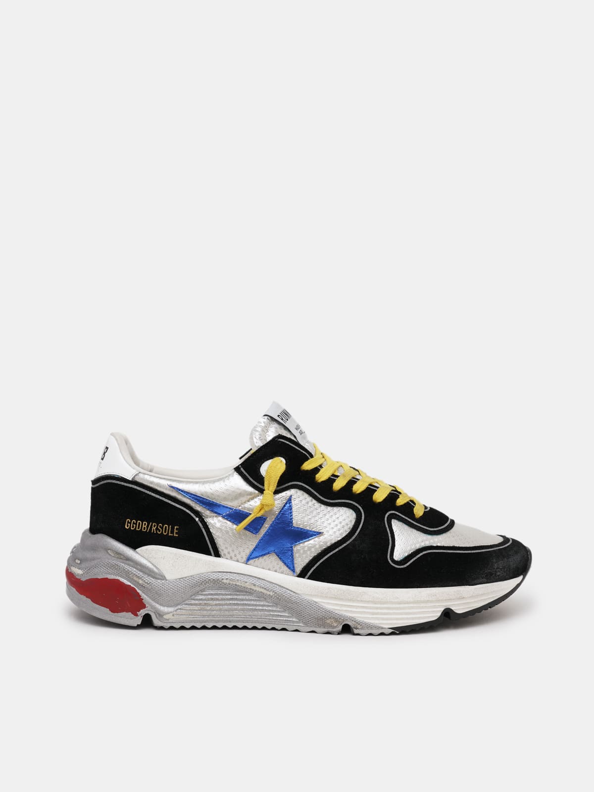 Running Sole sneakers with yellow laces and blue star