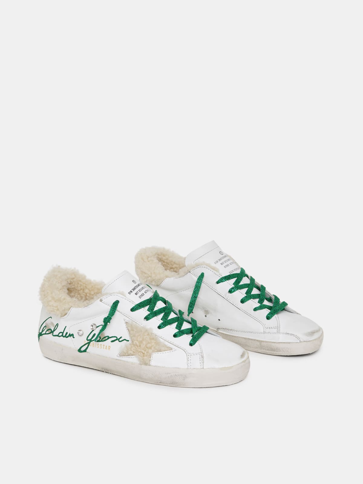 Golden goose cheap superstar shearling