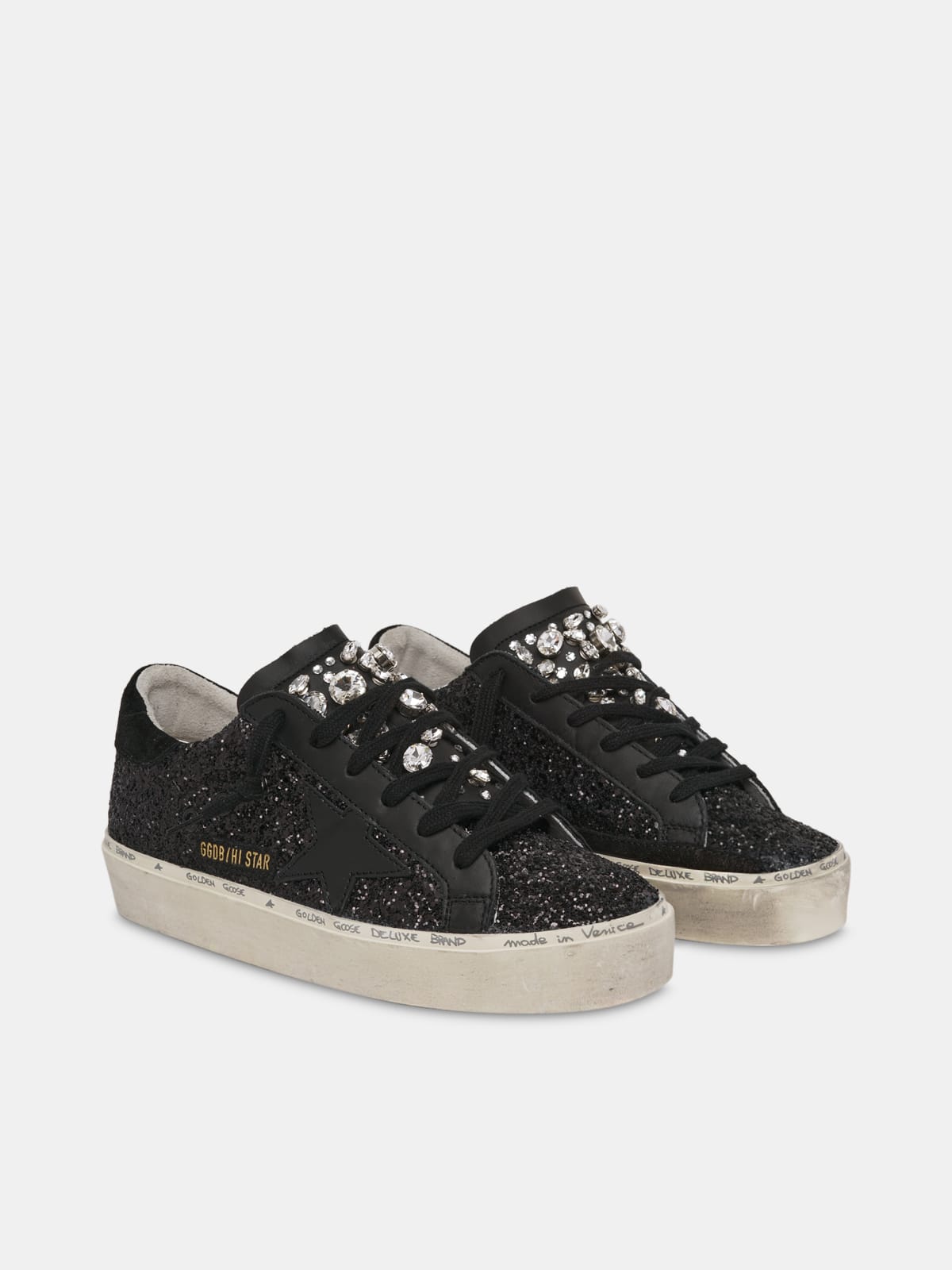 Golden goose high star hot sale black