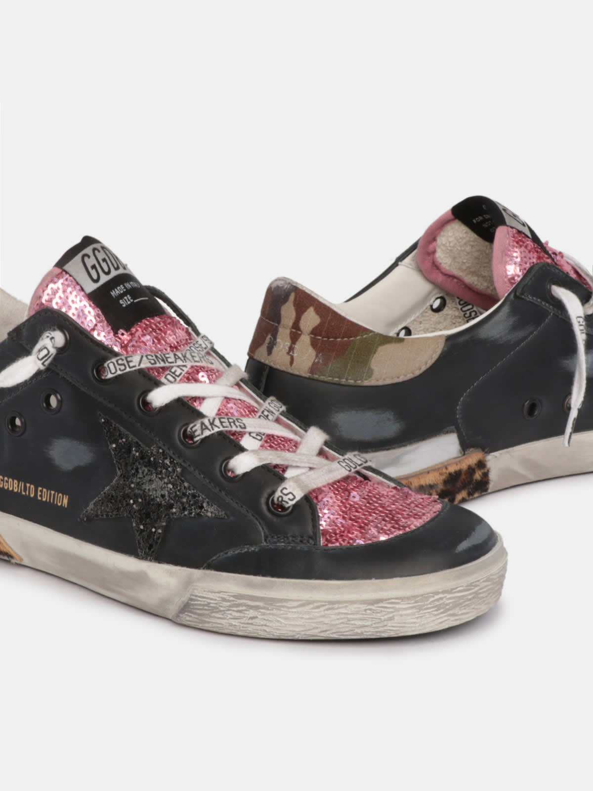 Golden goose hot sale glitter leopard