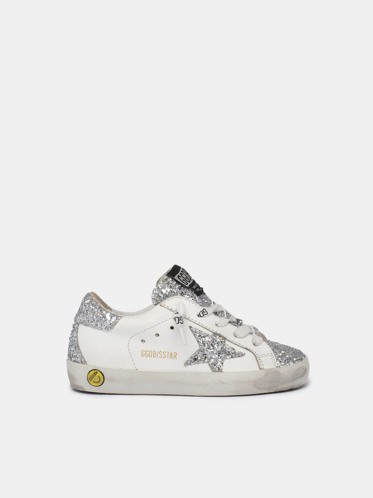 Sneakers Super Star avec paillettes argent es Golden Goose