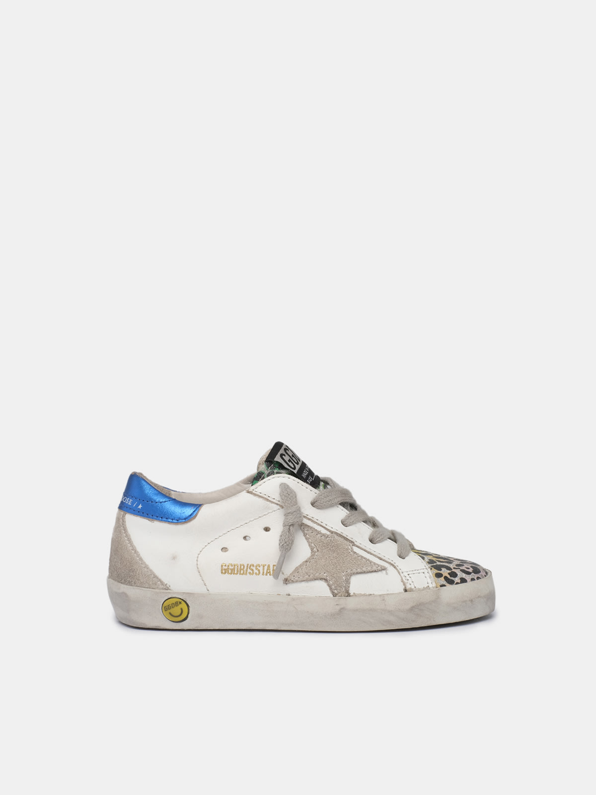 Super-Star sneakers with leopard-print suede insert | Golden Goose