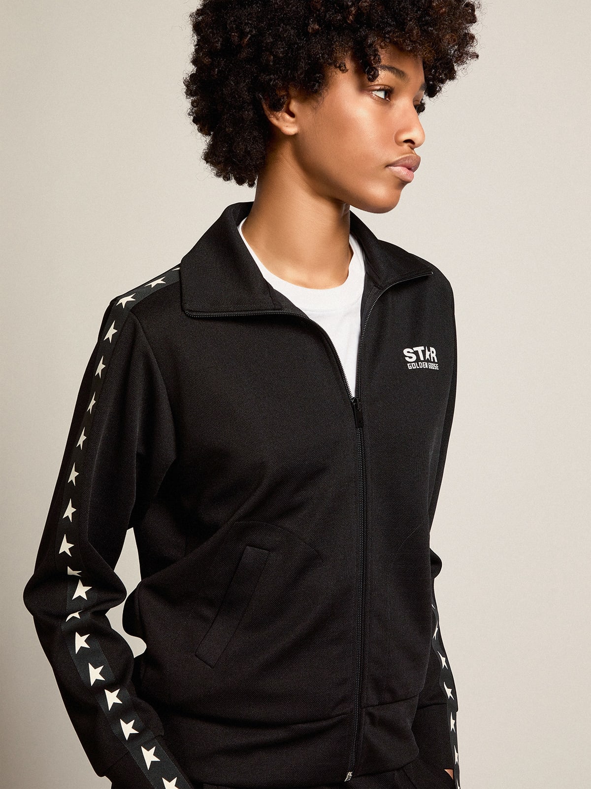 Black sweat hotsell jacket womens