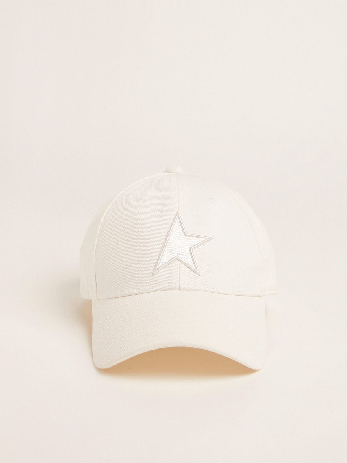 Golden Goose - Papyrus white baseball cap with star   in 