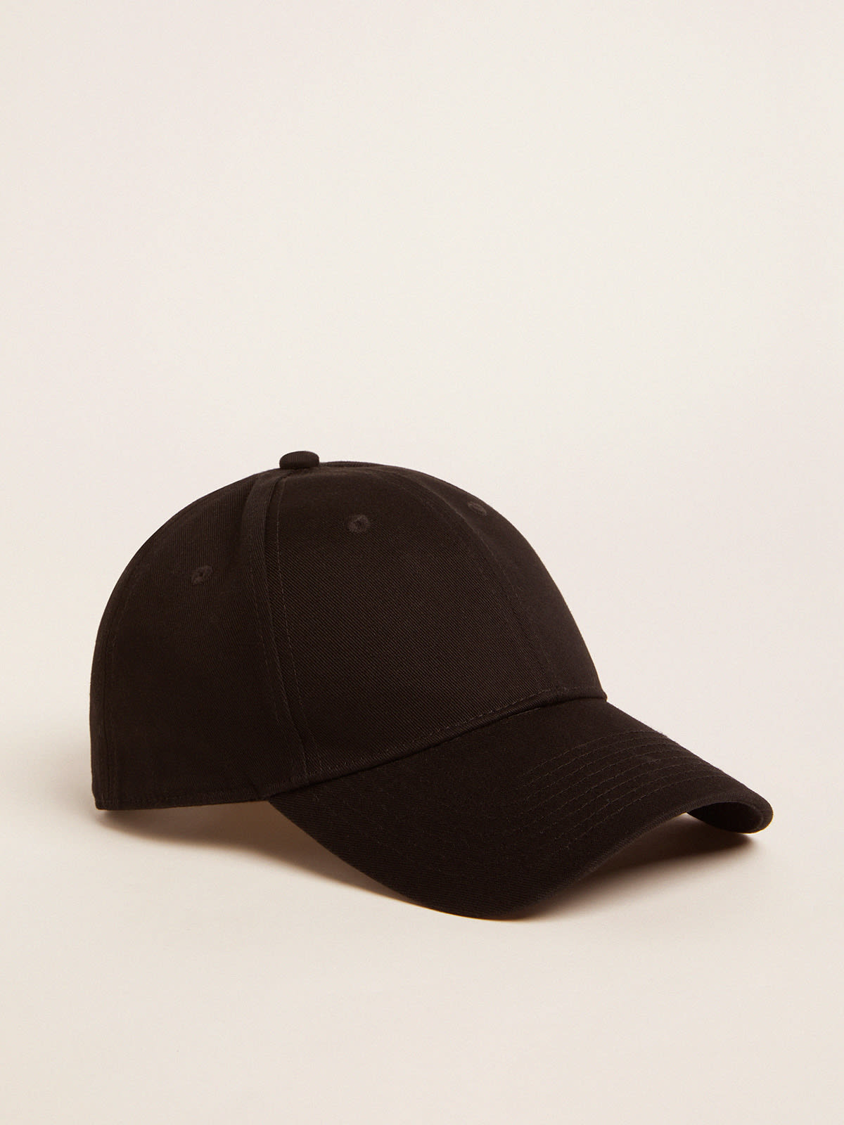 Golden Goose - Black baseball cap with logo on the side   in 