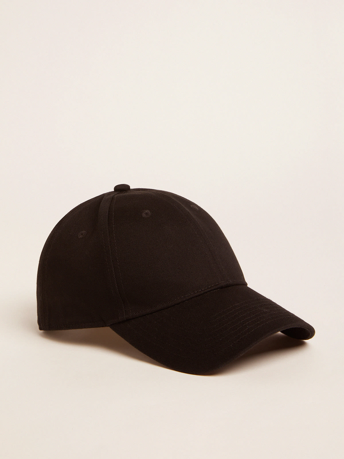 Black baseball cap with logo on the side | Golden Goose