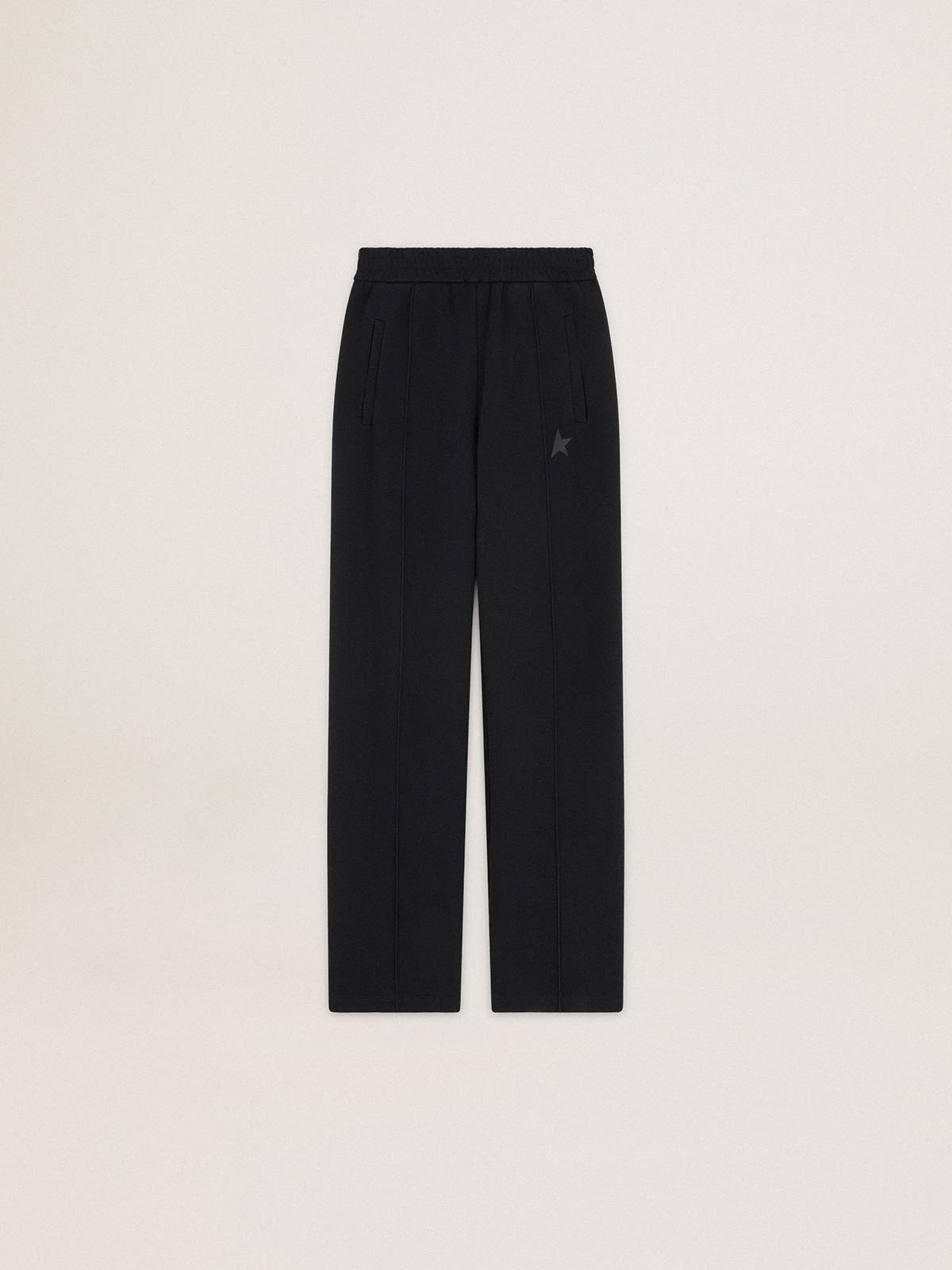 Golden Goose - Women's black joggers with star on the front in 