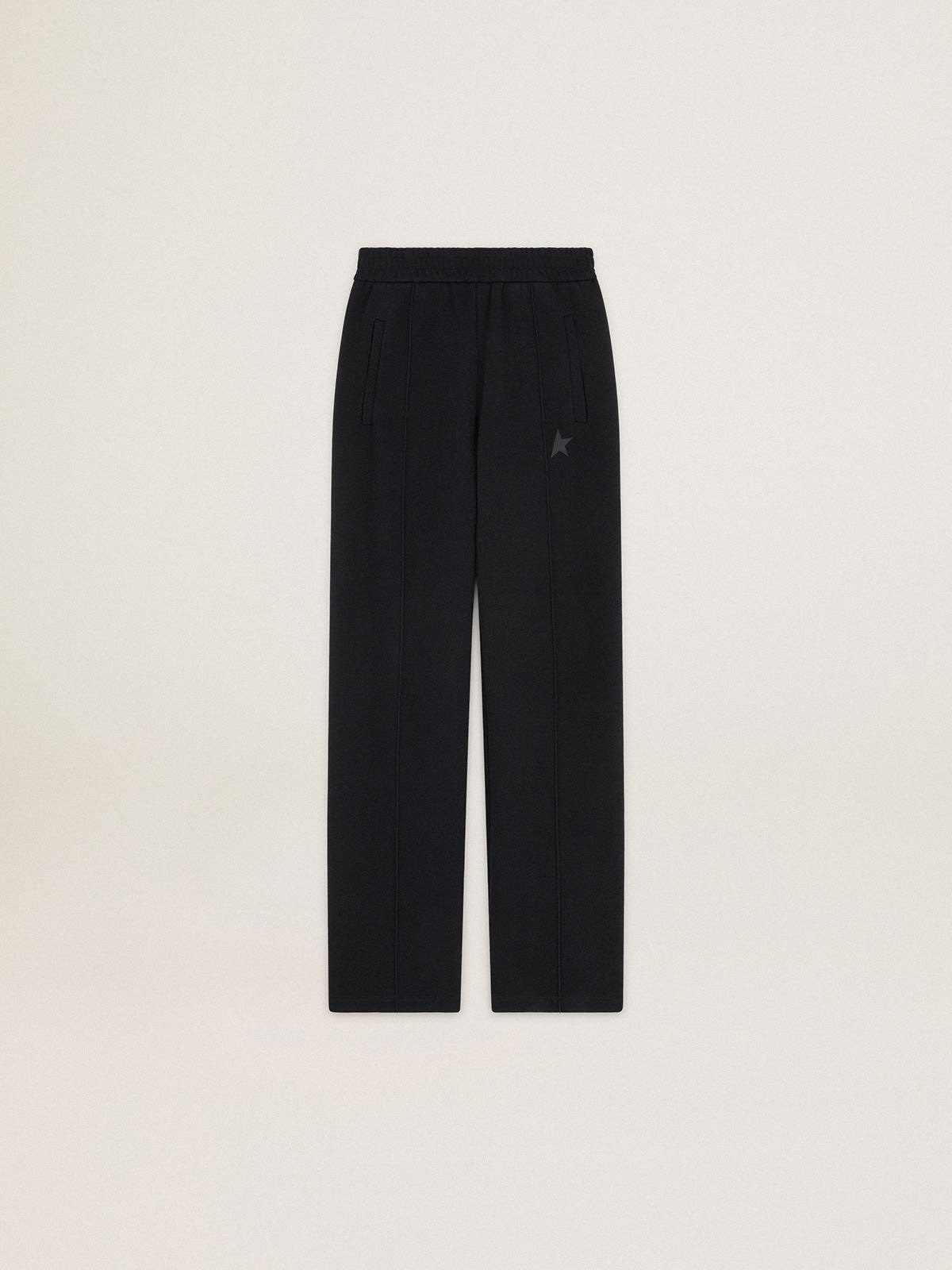 Golden Goose - Pantalon de jogging femme couleur noire avec étoile sur le devant in 