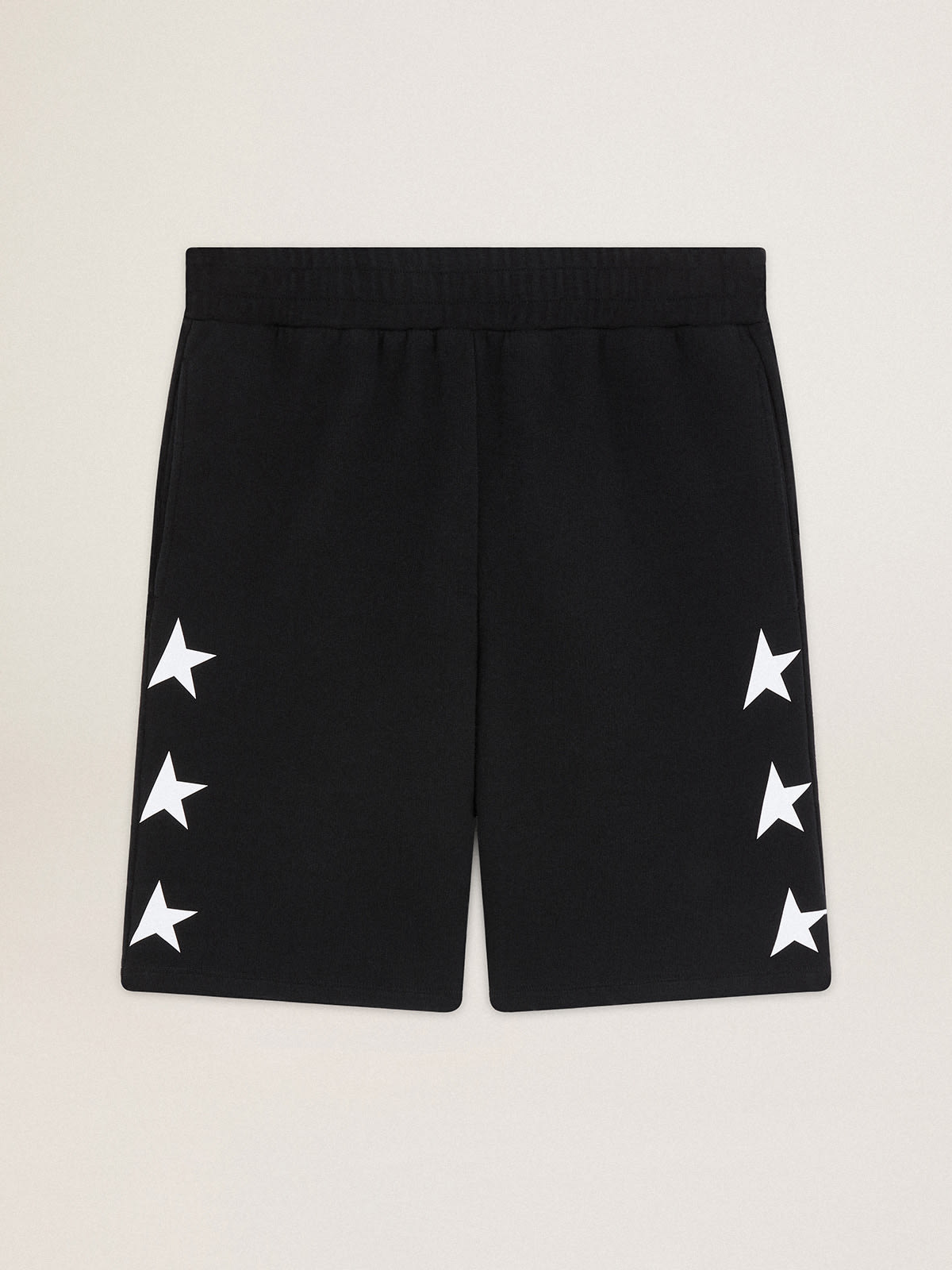 Black and white mens hot sale shorts