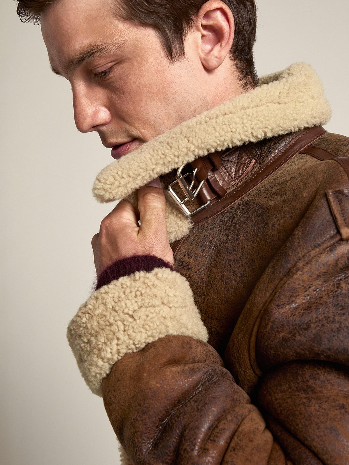 Golden Goose - Journey Collection Arvel shearling jacket in 