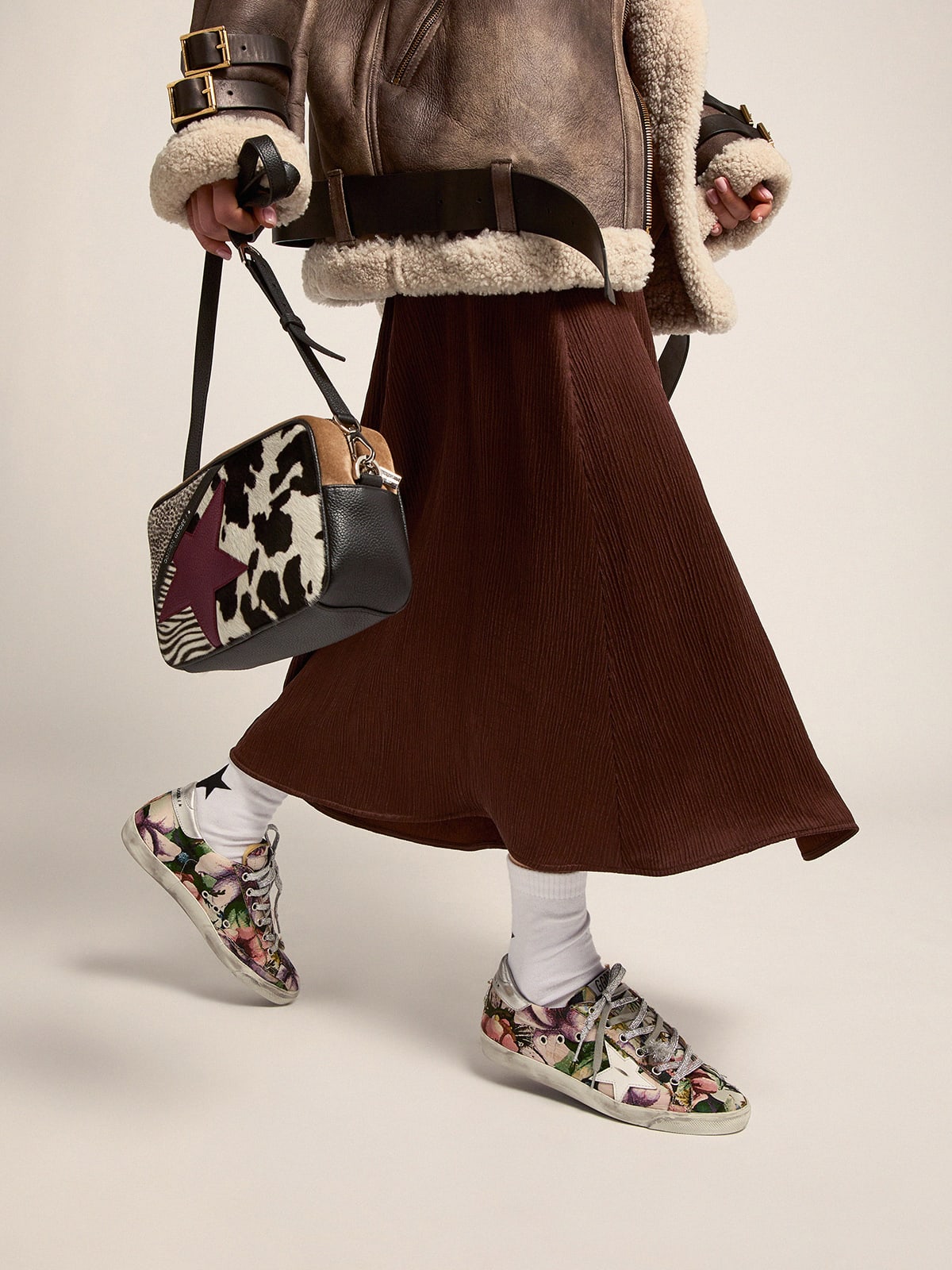 Golden goose floral on sale sneakers