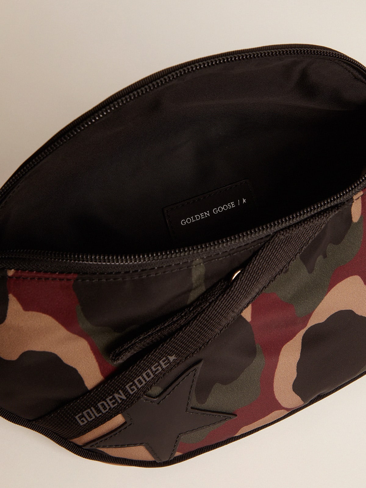 Golden Goose - Camouflage nylon Journey belt bag in 