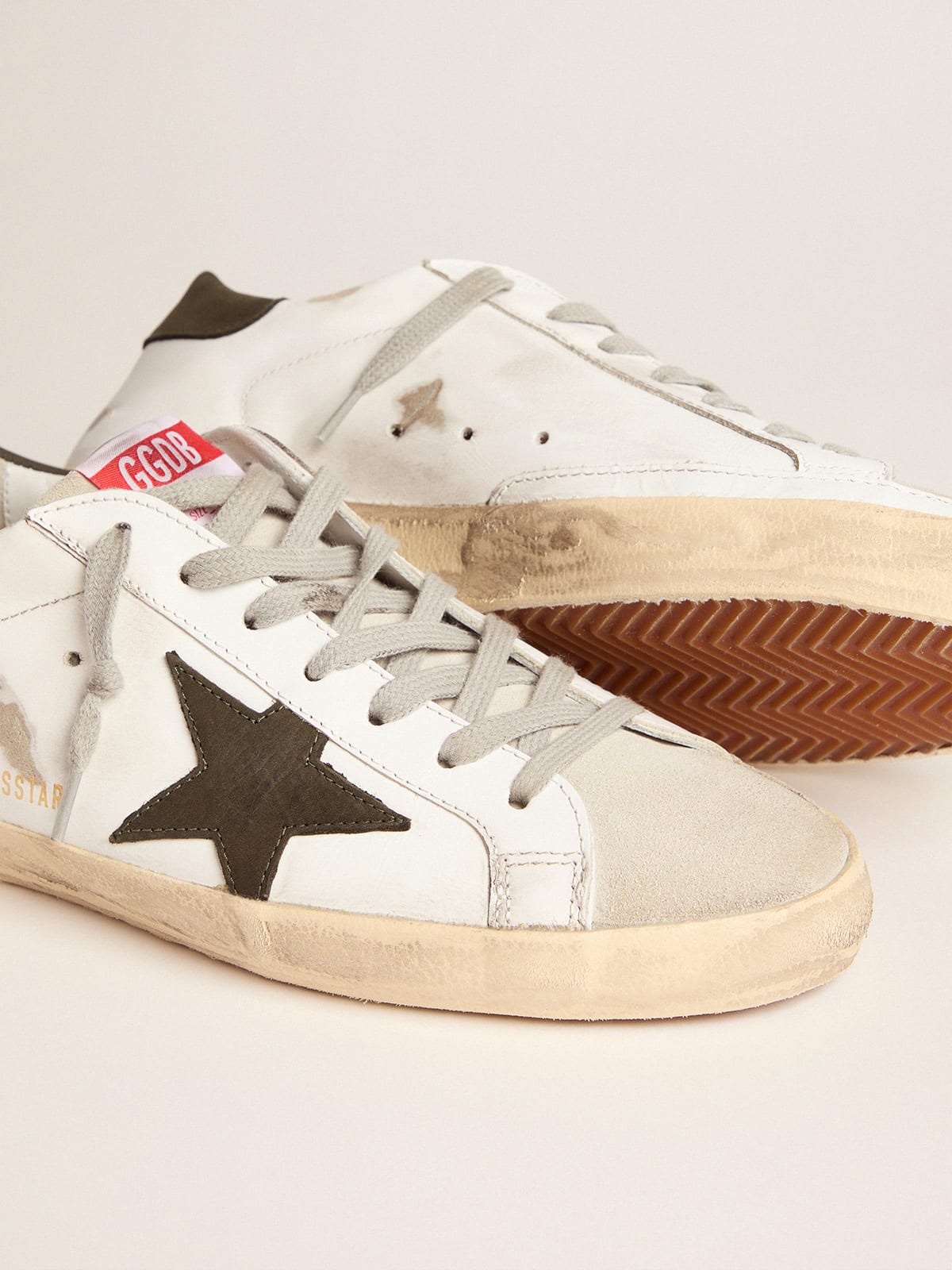 Super-Star sneakers with nubuck star and heel tab | Golden Goose