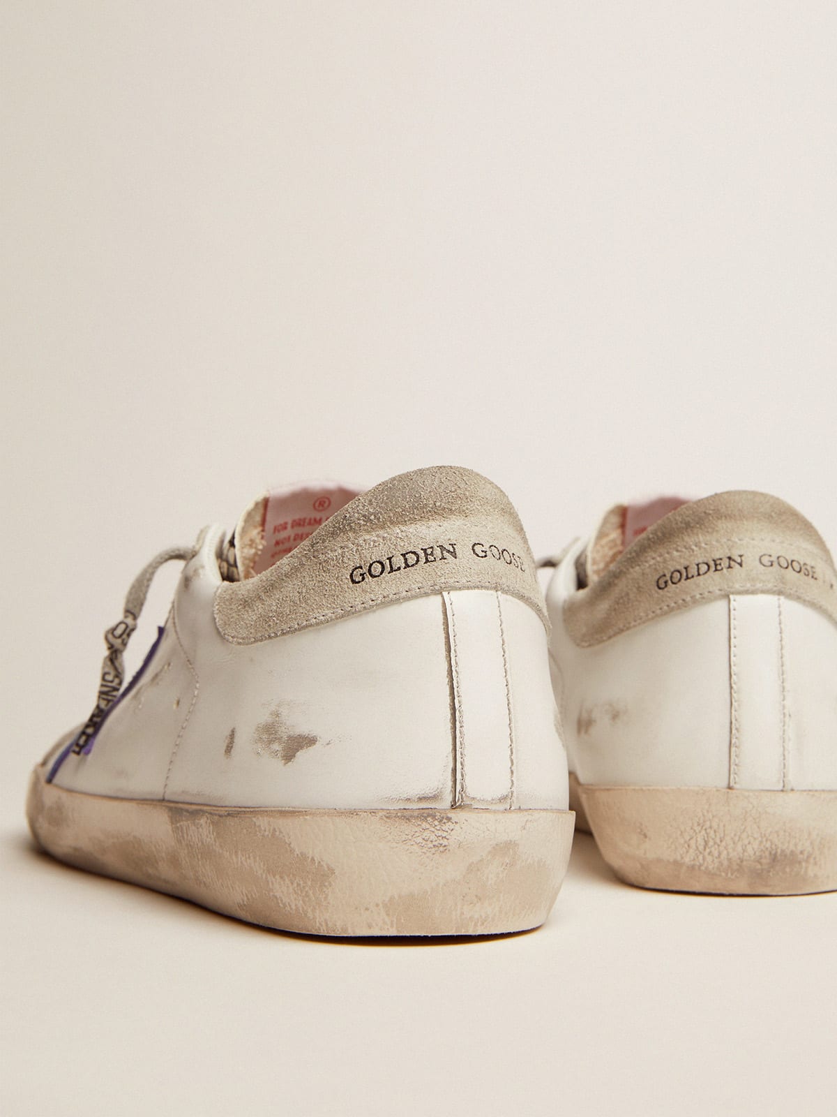Super-Star sneakers with snake-print leather inserts and blue star | Golden  Goose