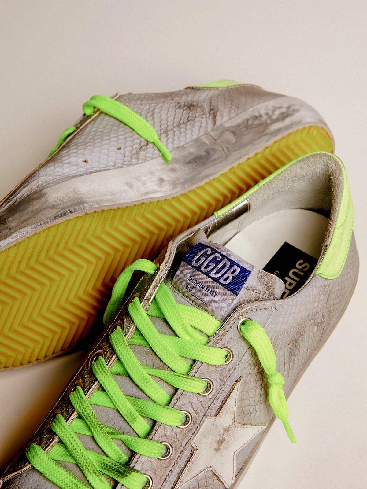 Golden goose neon on sale yellow