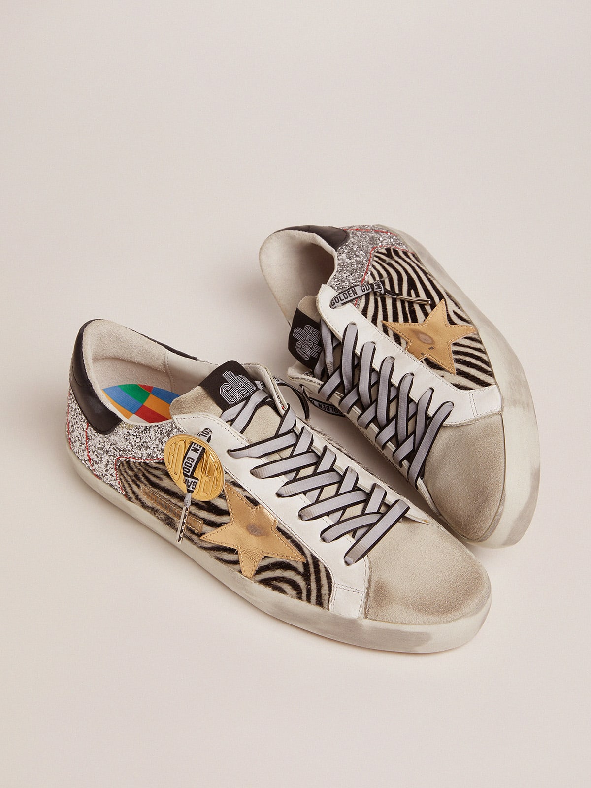 Golden goose 2025 superstar zebra