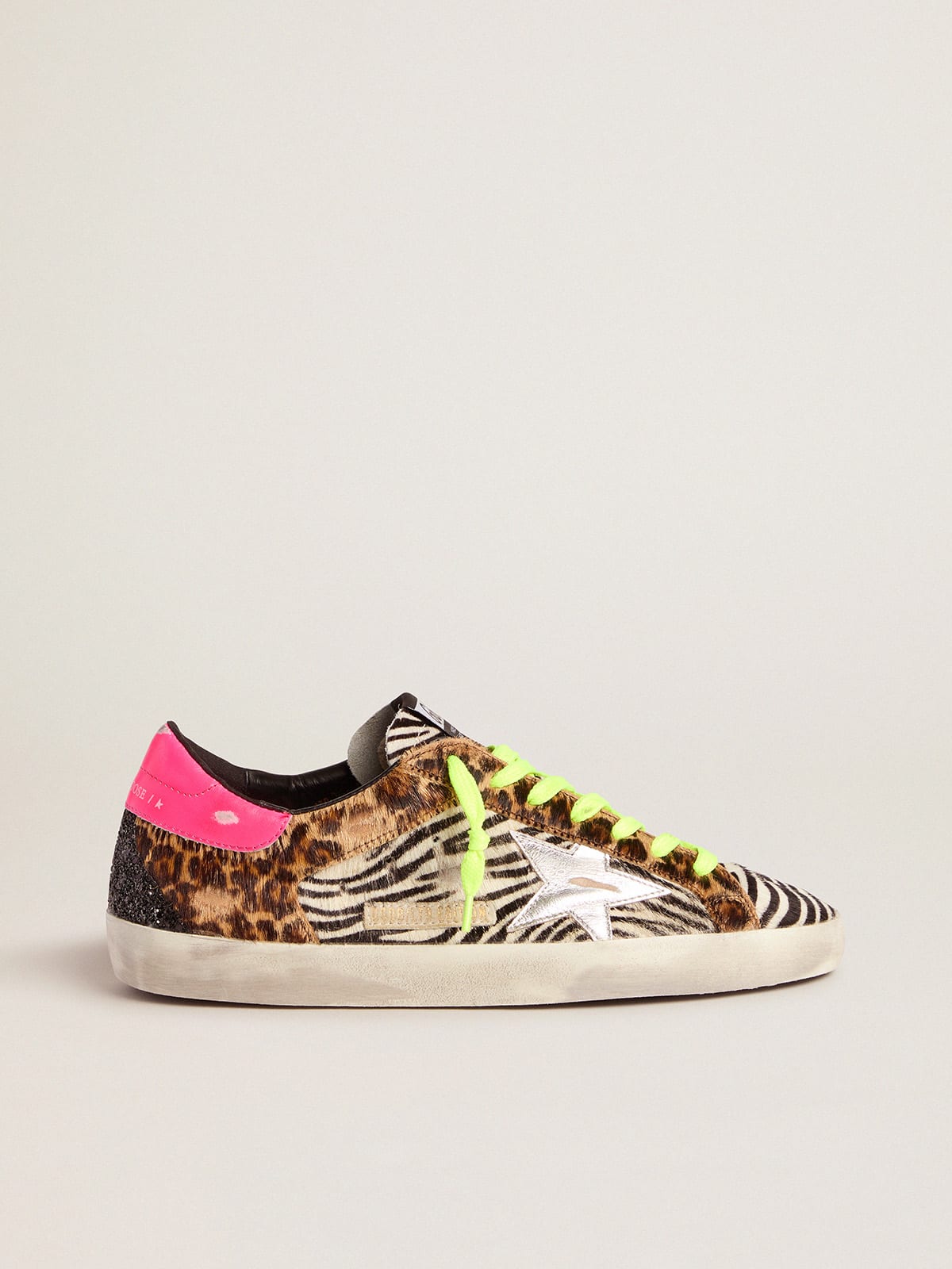 Men's Limited Edition LAB glitter animal-print Super-Star sneakers