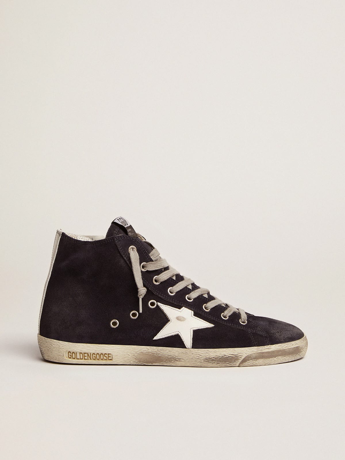 Men's Francy in leather with leather star and heel tab