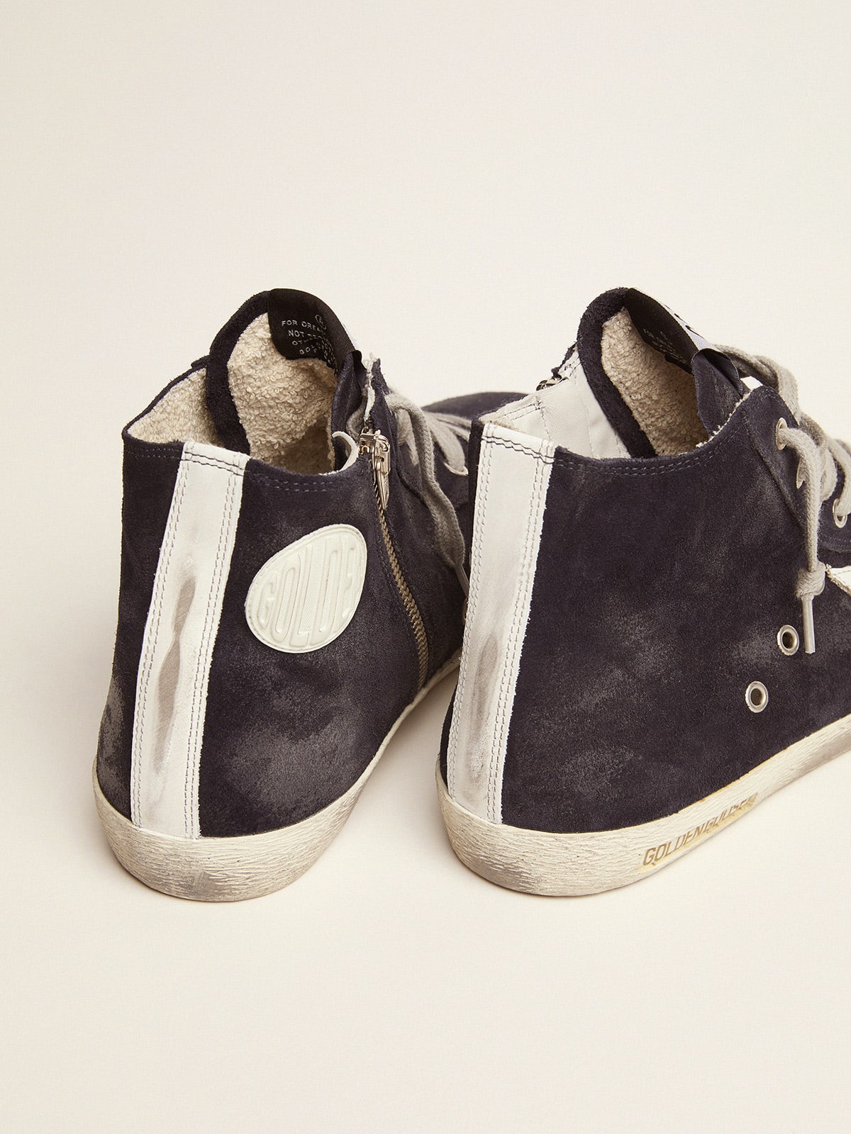 Francy sneakers in leather with leather star and heel tab