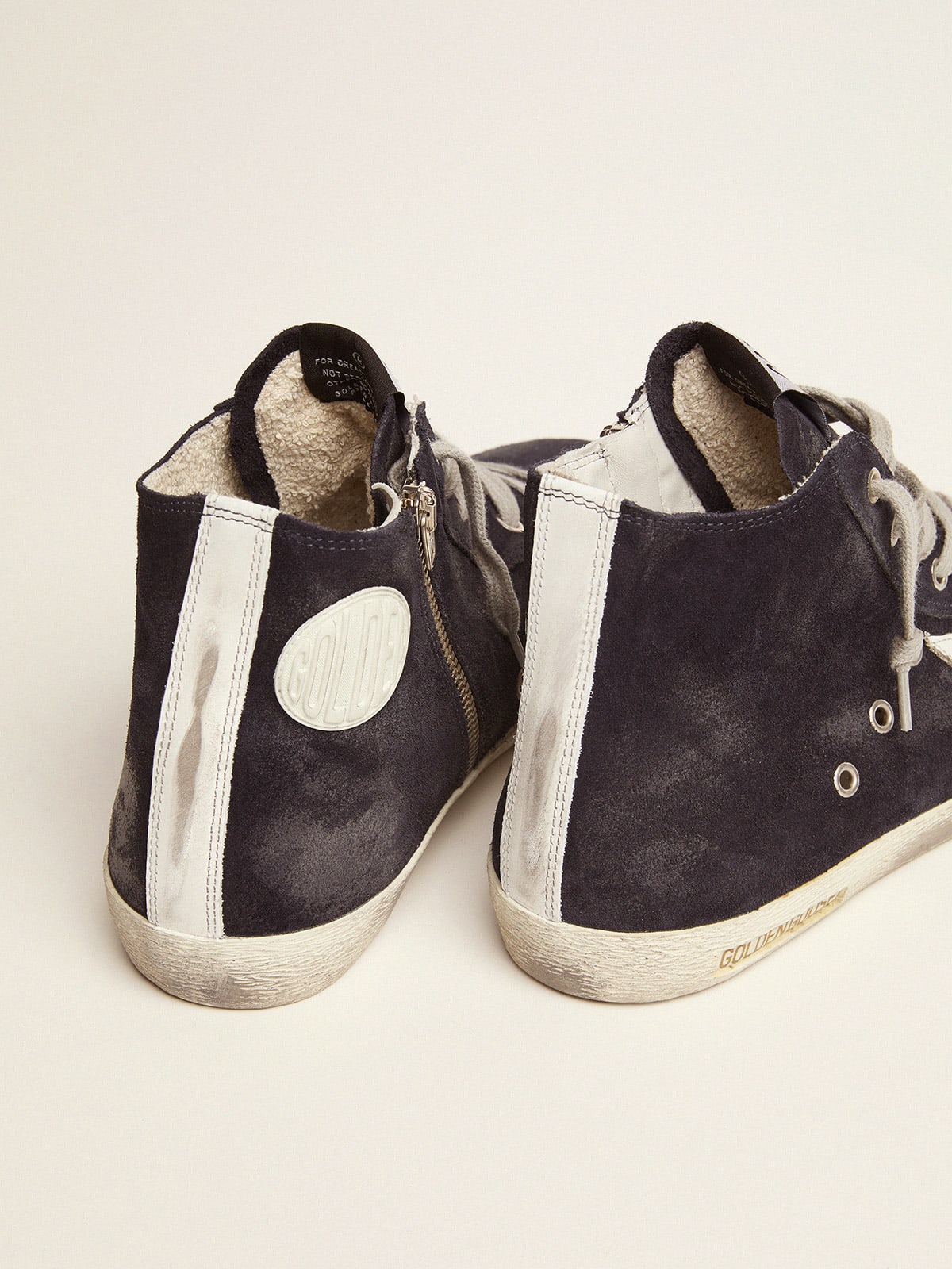 Golden Goose - Men's Francy in leather with leather star and heel tab in 