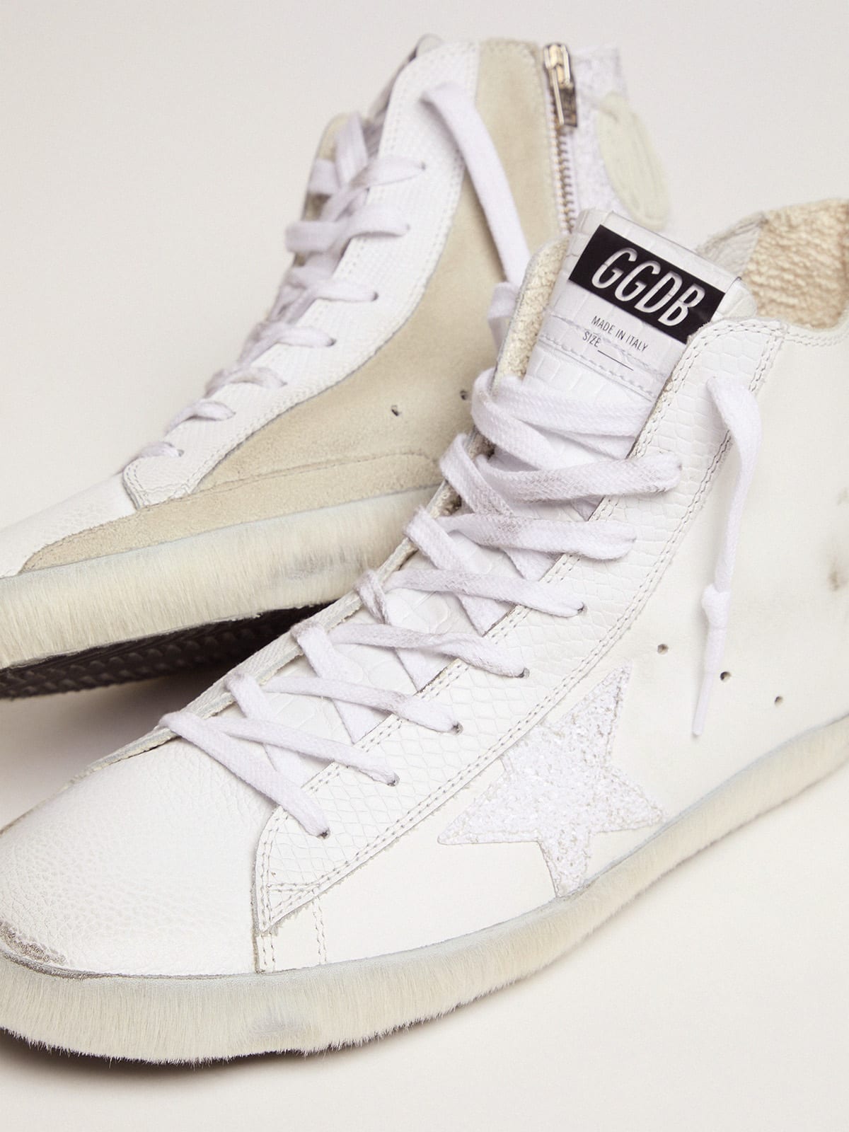 golden goose white francy