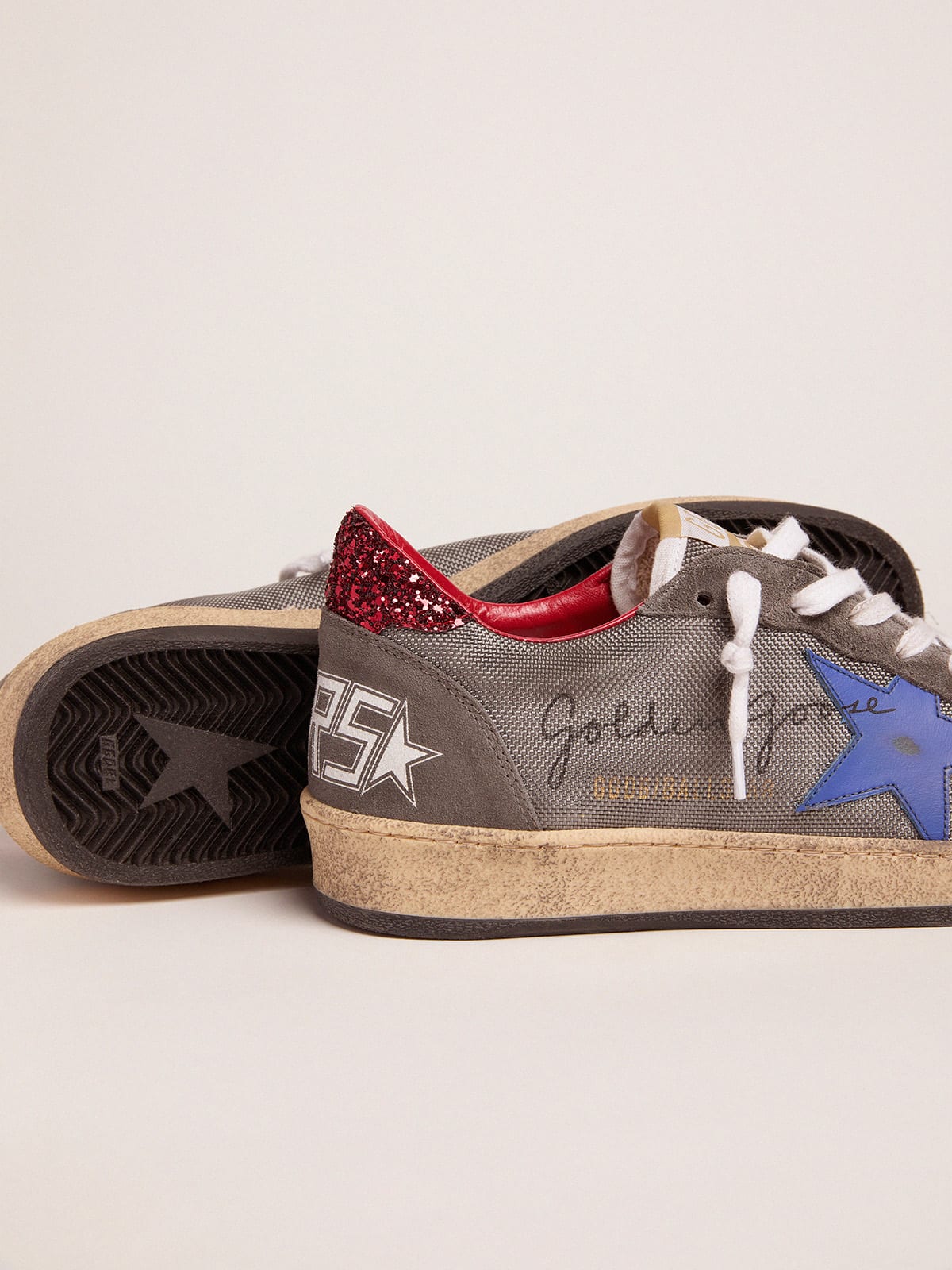 Golden goose red online glitter