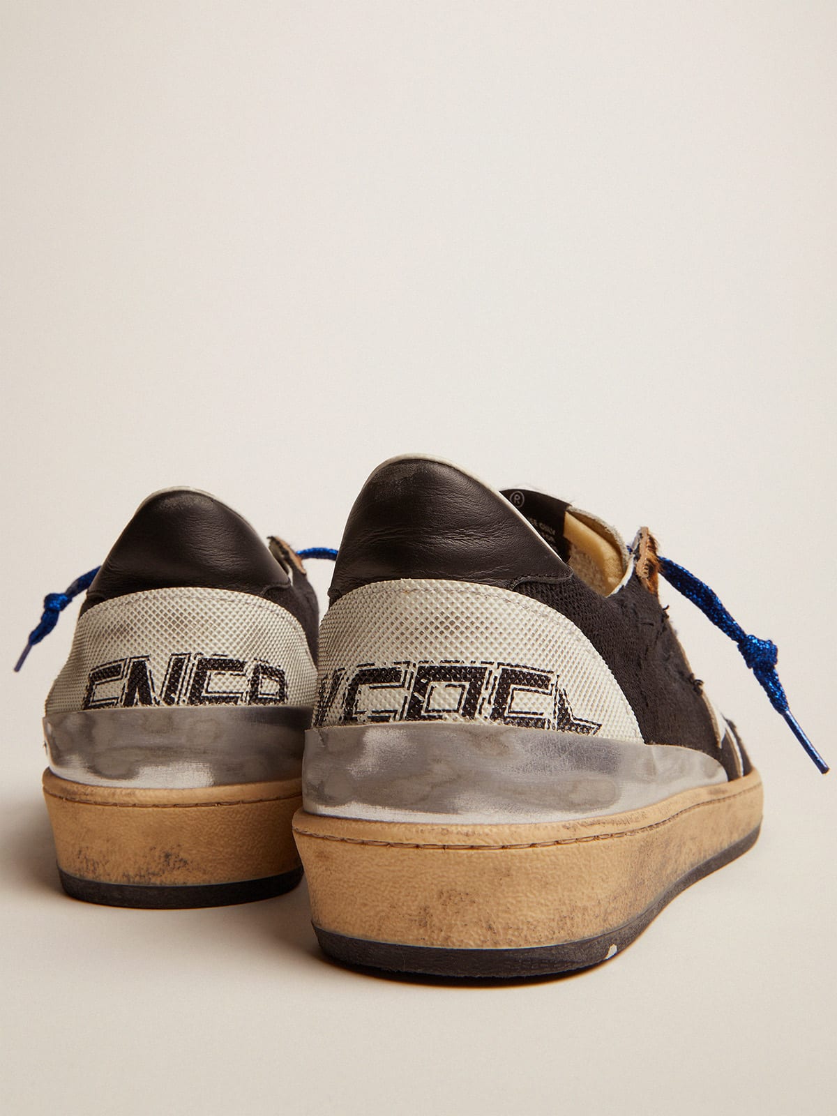 slide sneakers with leopard print pony skin inserts